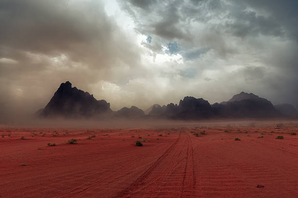 와디럼 사막 사막 - sandstorm 뉴스 사진 이미지