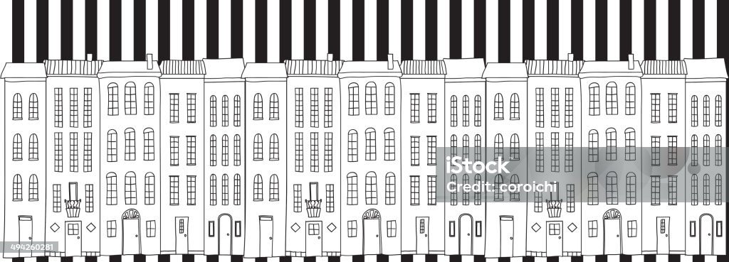 Illustration of flashy streets. Handwriting stock vector