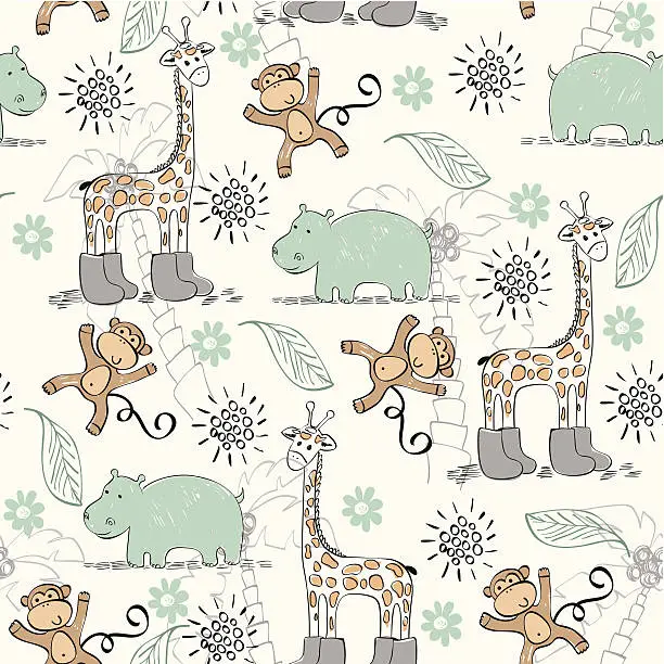 Vector illustration of seamless pattern