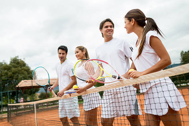 istock Group of tennis players 494261189