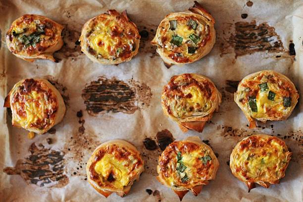 istock Mushroom Rolls with Cheese and Onion 494261957