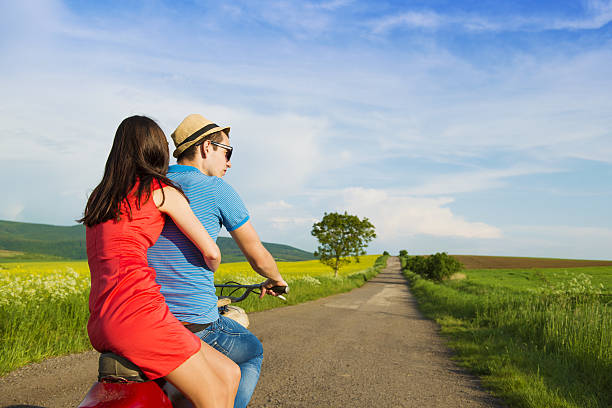 istock Couple on motorbike 494262293