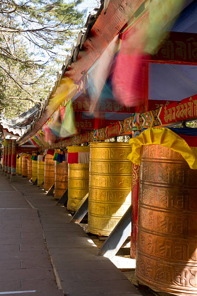 istock Tibetan prayer wheels 494262695