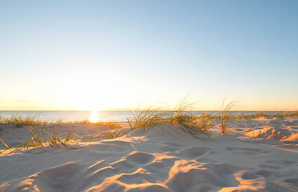 northsea por la playa - sunset sea tranquil scene sunrise fotografías e imágenes de stock