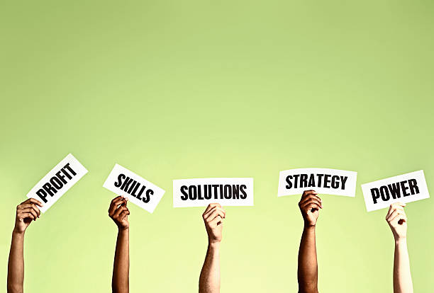 istock Profit, Skills, Solutions, Strategy, Power: Inspirational business-related words! 494263187