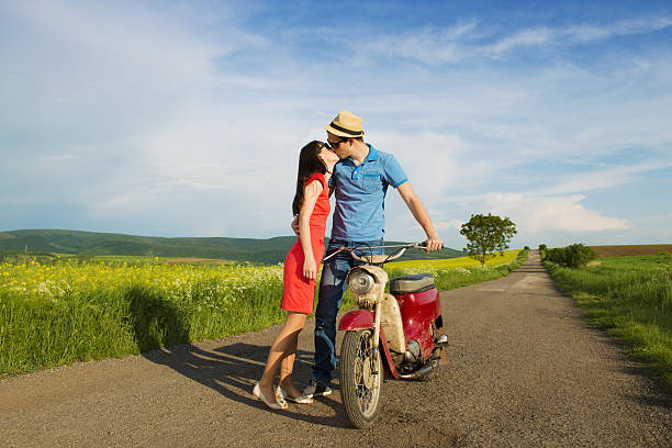 istock Couple on motorbike 494263921