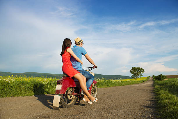 istock Couple on motorbike 494263923
