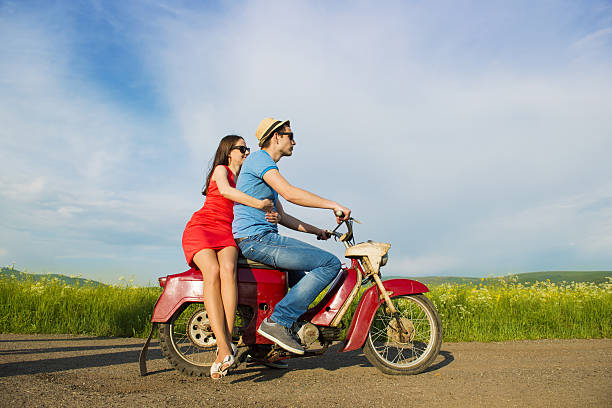 istock Couple on motorbike 494263925