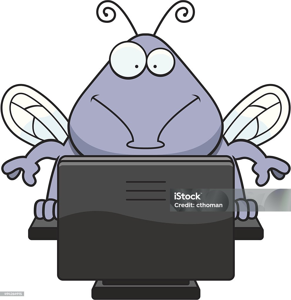 Computer Bug Stock Illustration - Download Image Now - Cartoon ...