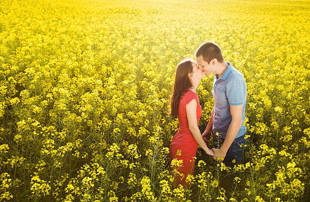 istock Couple in love in field 494275983