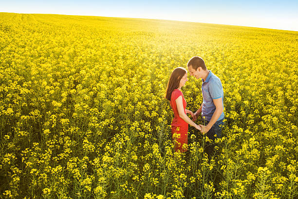 istock Couple in love in field 494275987