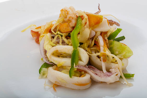 istock Asian seafood salad 494277137