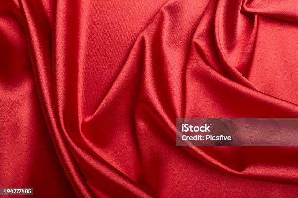 Silk Satin Fabric Texture Background Stock Photo - Download Image Now - Backgrounds, Color Image, Curtain