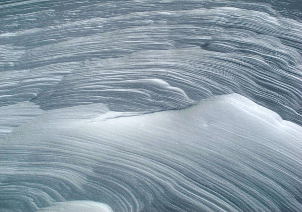 Wind Sculpted Sastrugi Snow Background