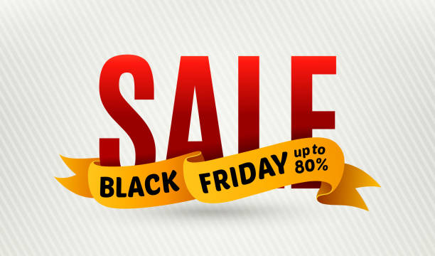istock Black friday sale design template. Sale inscription on confetti background. 494278616