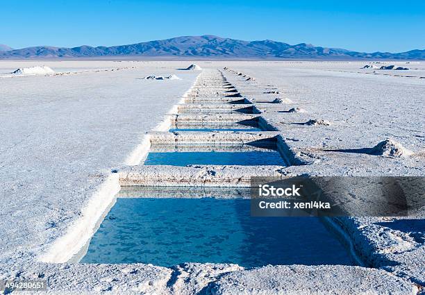 Salinas Grandes Andes Argentina Stock Photo - Download Image Now - Lithium, Mining - Natural Resources, Argentina