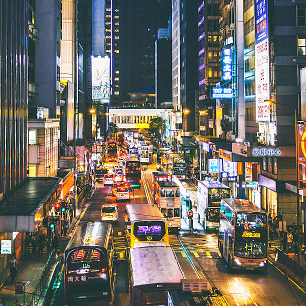 Busy streets in Causeway Bay.