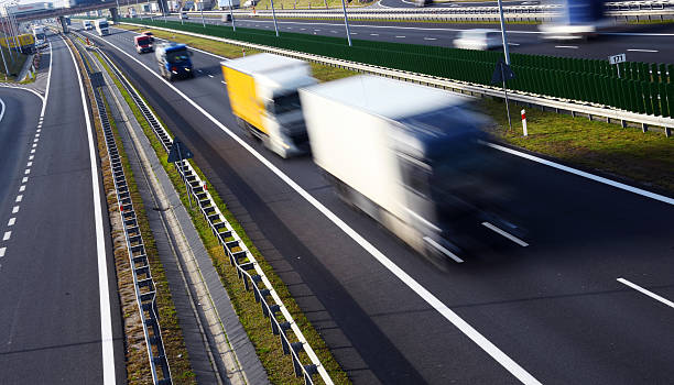 istock Four lane controlled-access highway in Poland 494283582
