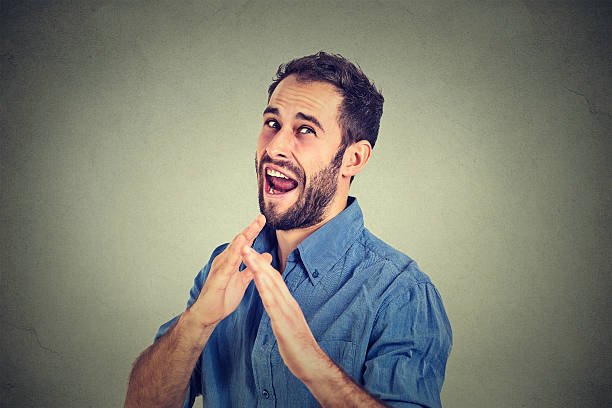 istock angry man raising hands in air attack with karate chop 494284364
