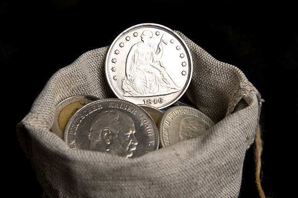 istock Silver one dollar of USA 494284714