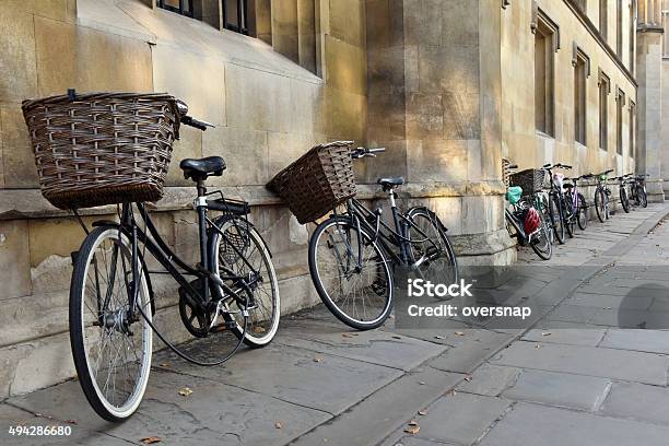 Cambridge University Bicycles Stock Photo - Download Image Now - Cambridge - England, Cycling, University