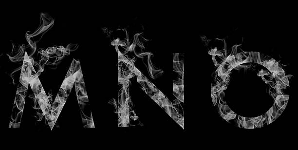 istock Font smoke. Letters M N O 494288074