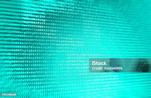 Software Developer Programming Code On Computer Stock Photo - Download ...