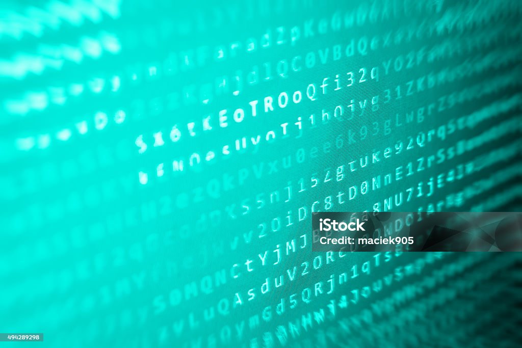 Software Developer Programming Code On Computer Stock Photo - Download ...