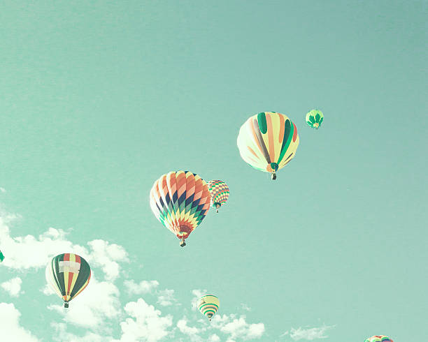 istock Vintage hot air balloons 494289360