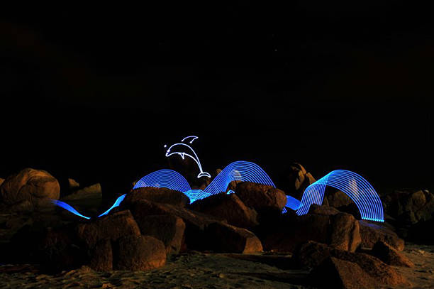 istock Light Painting in Blue 494290172