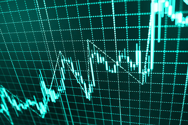 istock Stock market graph and bar chart price display 494291010