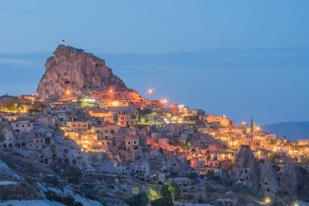istock Ancient town and a castle of Uchisar dug 494291648