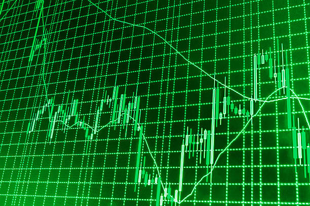 istock Stock market graph and bar chart price display 494291724