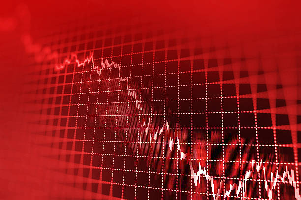 istock Stock market graph and bar chart price display 494292540