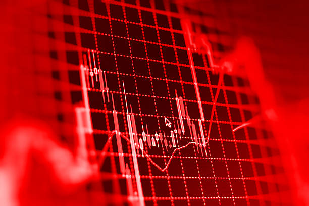 istock Stock market graph and bar chart price display 494292718
