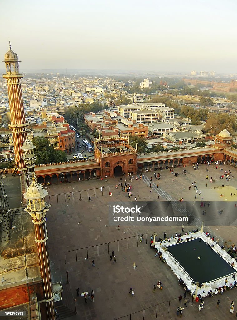 Cour de la mosquée Jama Masjid, Delhi - Photo de Architecture libre de droits