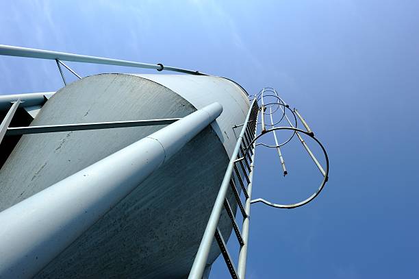 istock Silo for cement at a concrete plant 494297941