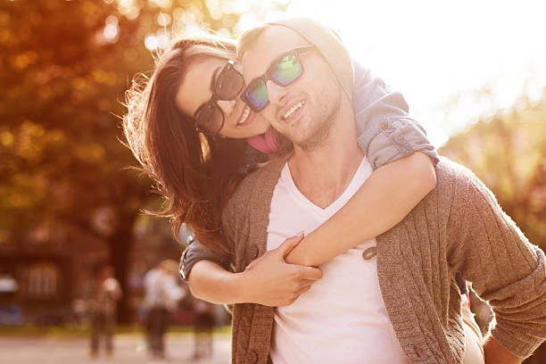 istock Young couple have fun in sunny day 494298269