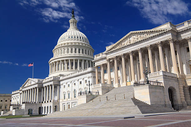 US Capitol Building, Washington DC The eastern facade of the US Capitol Building, Washington DC capitol hill stock pictures, royalty-free photos & images