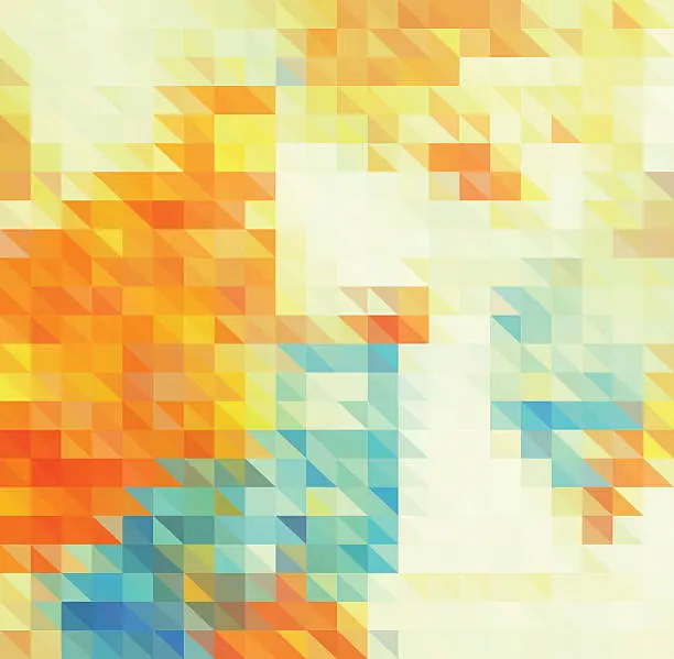 Vector illustration of abstract color triangle pattern background
