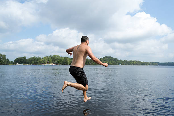 istock Walking over the water 494305660