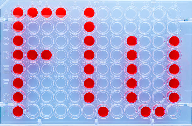 flu-медицинский анализ - microarray стоковые фото и изображения