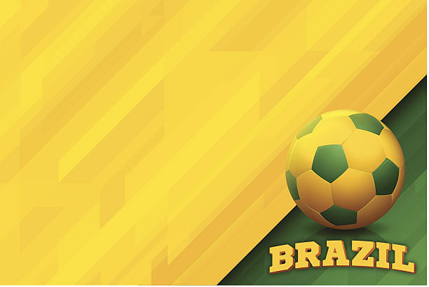 бразилия фоне - brazilian flag brazil flag three dimensional shape stock illustrations