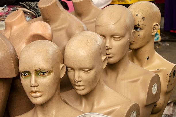 40+ Mannequin Old Warehouse Human Head Stock Photos and Royalty
