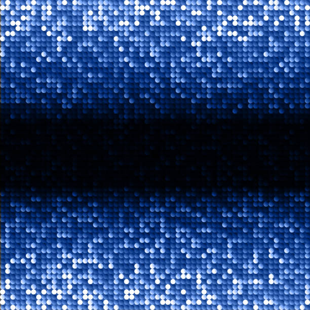 istock Blue seamless shimmer background with shiny light and dark paillettes 494310792