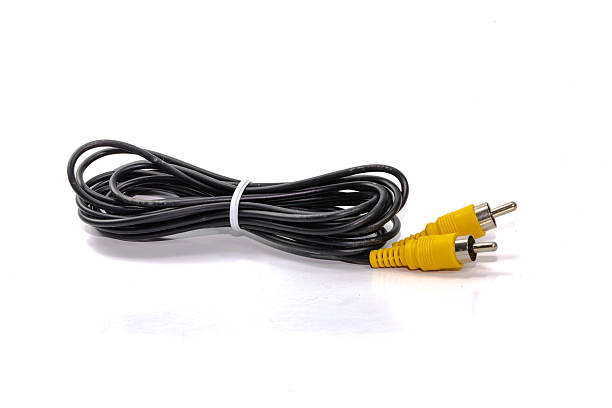 Stereo AV Audio cable stock photo
