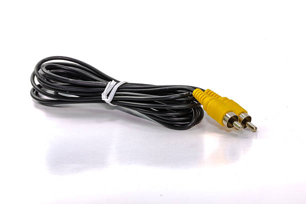 Stereo AV Audio cable stock photo