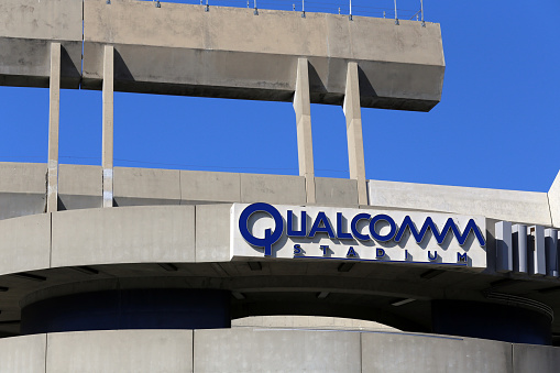 San Diego, CA, USA – March 16, 2014: Qualcomm Stadium located in San Diego. Qualcomm Stadium is a multi-purpose sports stadium and the home of the San Diego Chargers of the National Football League.