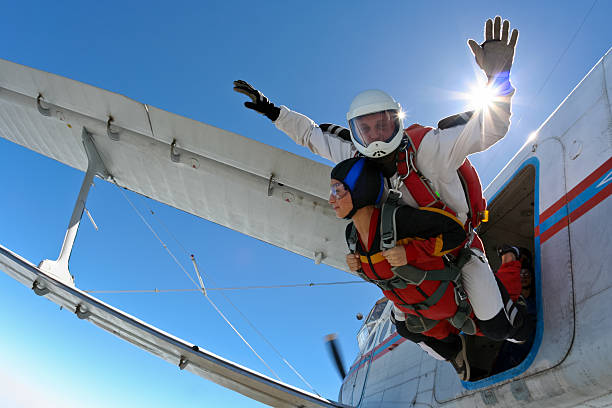 istock Skydiving photo. Tandem. 494311638