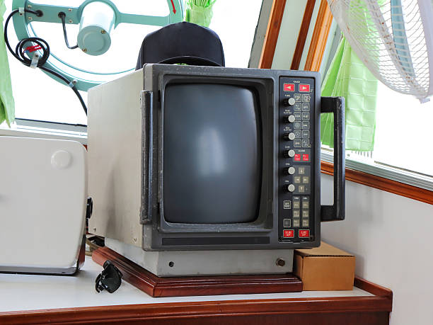 istock Old monitor ship communications on daytime 494312540